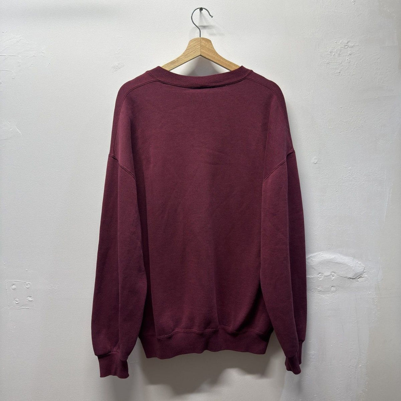 Vintage 1990s Made in USA Russell Athletic Faded Maroon Sweatshirt