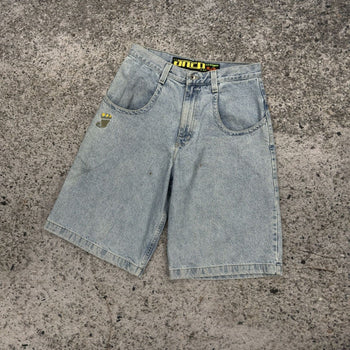 1990s Jnco Stinger Baggy Wide Skater Denim Jean Shorts