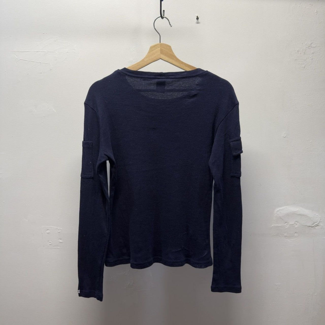 Vintage 1990s Ribbed Cotton Cargo Longsleeve Shirt