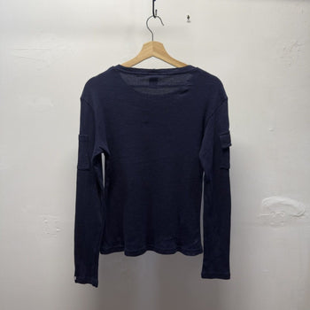 Vintage 1990s Ribbed Cotton Cargo Longsleeve Shirt
