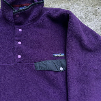 1990s/2000s PATAGONIA SYNCHILLA SNAP FLEECE PURPLE