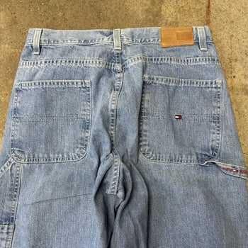 2000S TOMMY HILFIGER FADED BAGGY CARPENTER DENIM JEANS