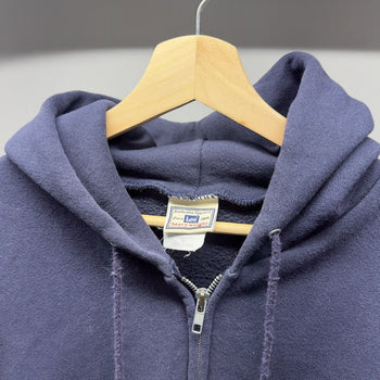 1990s Faded Theology Seminar Cross Jesus Zip Up Hoodie