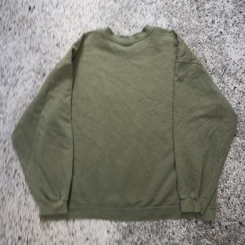 Sudadera Nike de cuello redondo extragrande con logotipo descolorido de los años 90