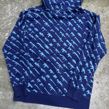 2010s ROGUE STATUS GUN SHOW ZIP UP HOODIE BLUE