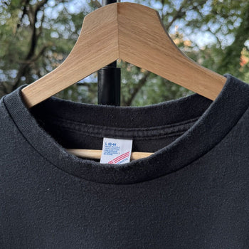 1990s Single Stitch Black Blank Tee