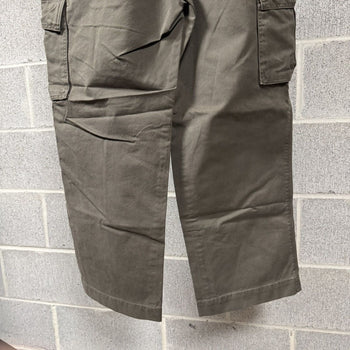 2000s Dark Green Baggy Wide Leg Cargo Pants