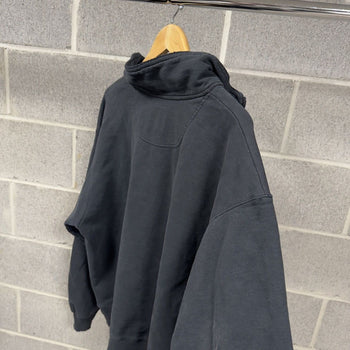 2000s Thrashed Faded Distressed Champion Quarter Zip Sweatshirt