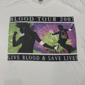 2007 Apple Blood Tour American Red Cross New York Promo Tee