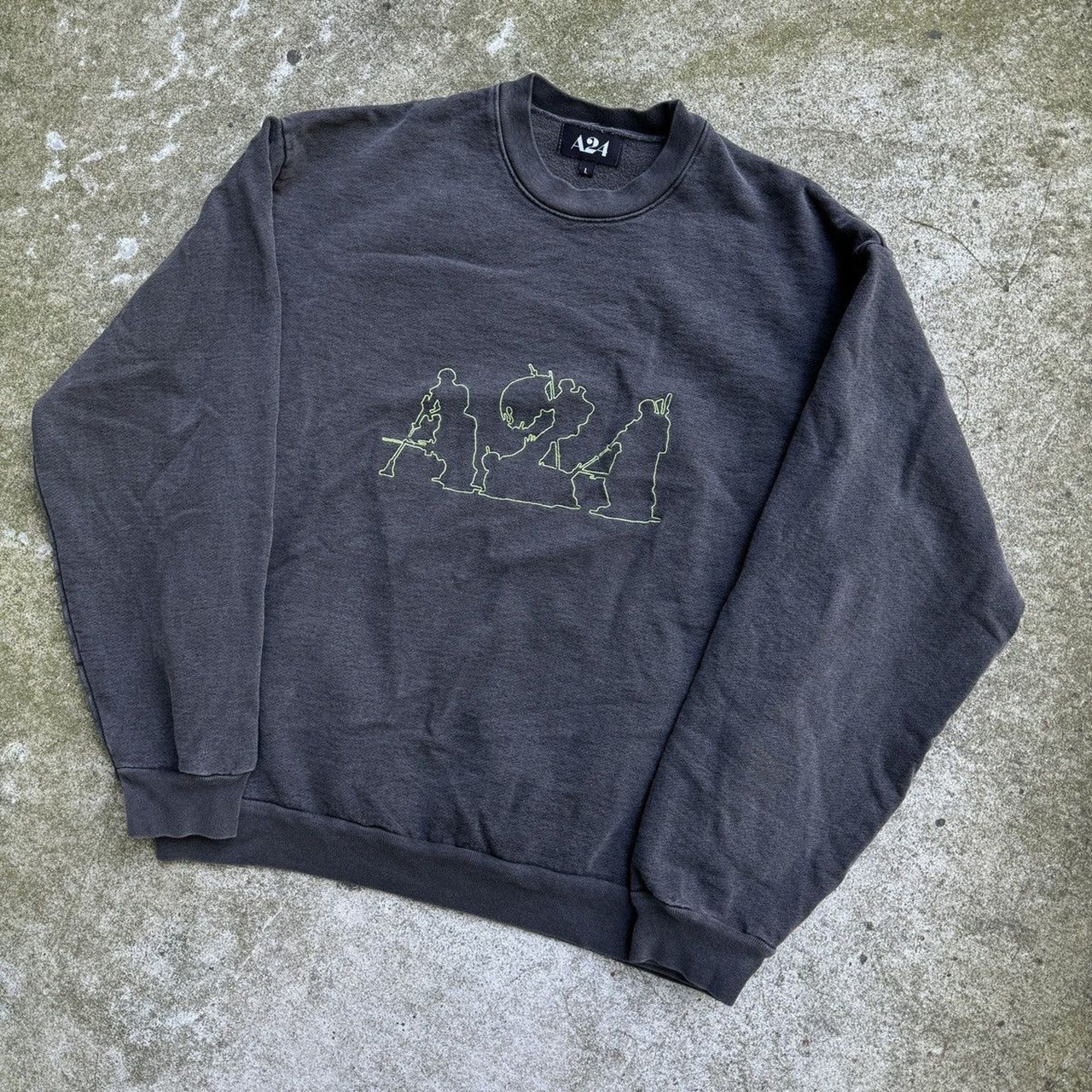 A24 CIVIL WAR MOVIE PROMO CREWNECK SWEATSHIRT L