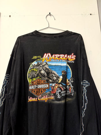 2000s HARLEY DAVIDSON MAKE SOME NOISE LIGHTNING TEE