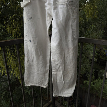 1980s Sears Faded Paint Splattered Carpenter Work Pants