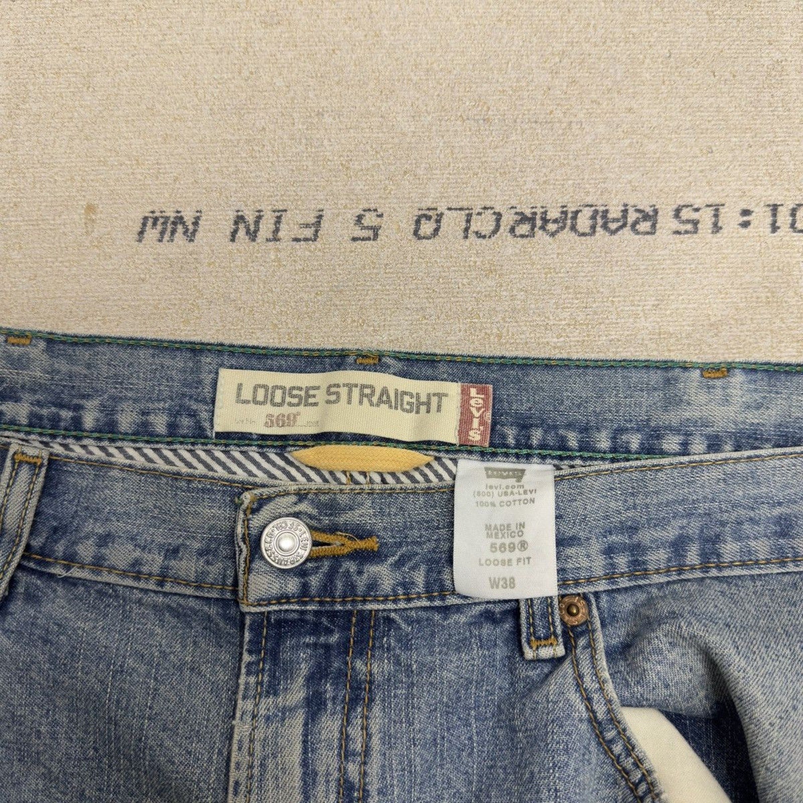 Vintage 2000s Levi's 569 Faded Distressed Baggy Denim Shorts