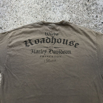 Camiseta con el dragón descolorido de Harley Davidson de los años 2000