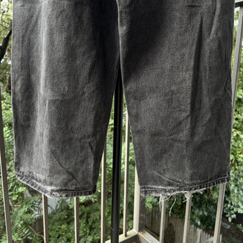 1990s Y2K Faded Black Tommy Jeans Wide Leg Carpenter Jeans