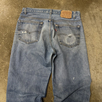 1990s FADED LEVI’S 501XX MADE IN USA DENIM JEANS