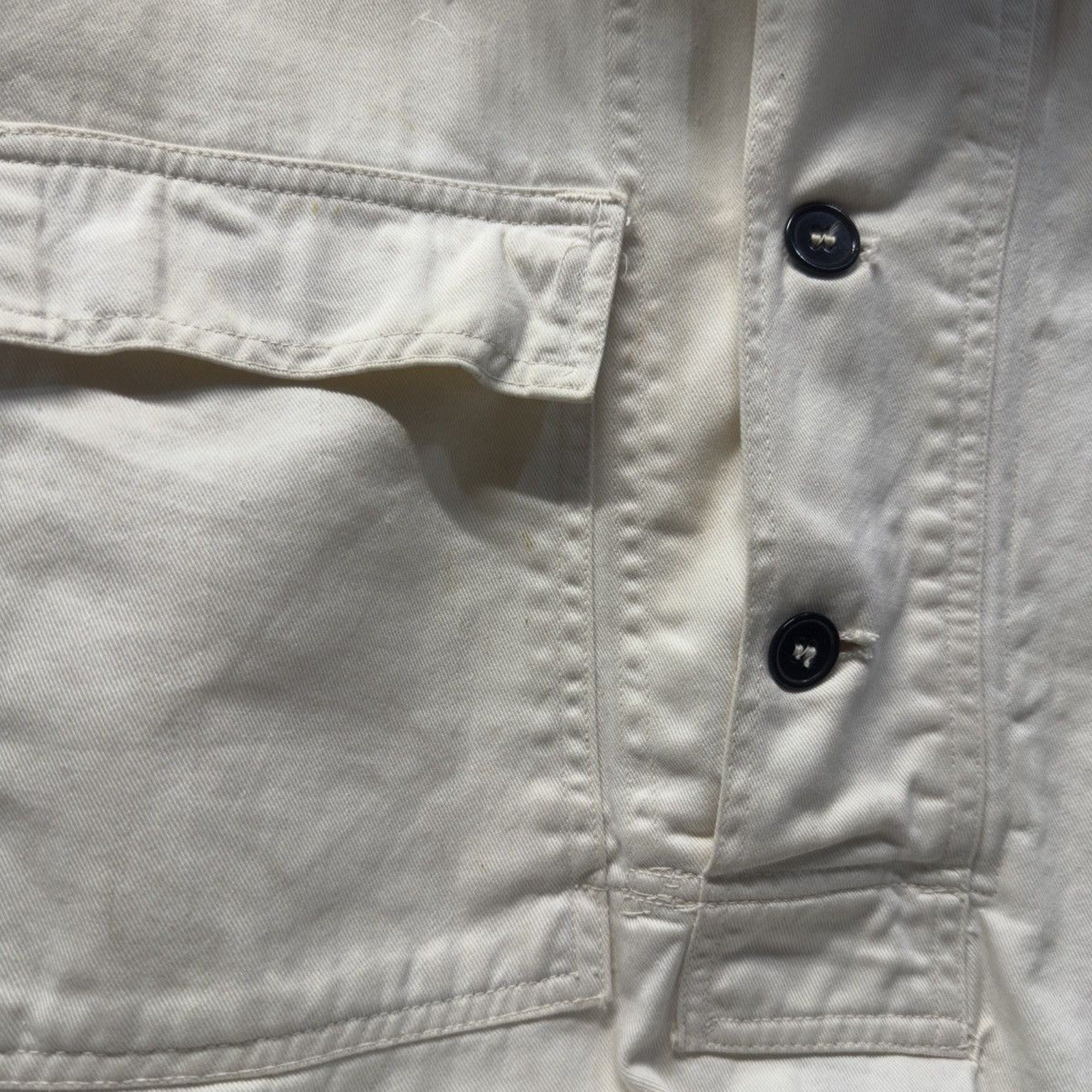 Vintage 1940s WW2 US Navy First Pattern Anti Gas Gunner Smock Jacket