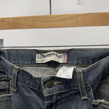 Vintage 2000s Levi’s 527 Low Bootcut Flare Faded Distressed Jeans