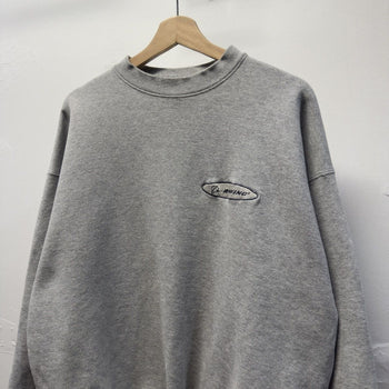 Vintage 1990s Faded Grey Boeing Sweatshirt
