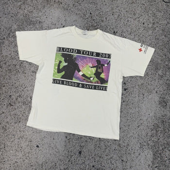 2007 Apple Blood Tour American Red Cross New York Promo Tee