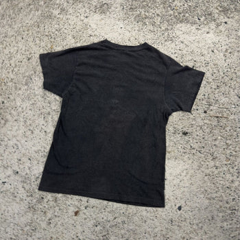 1970s Faded Happiness Is Driving A Mach 1 Flock Print Tee