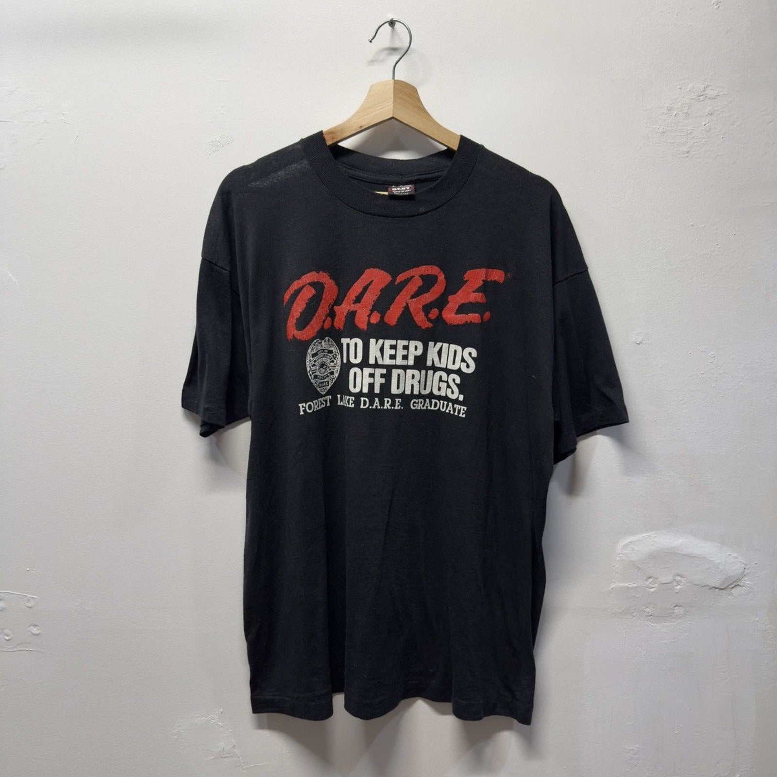 Vintage 1990s DARE Keep Kids Off Drugs Tee