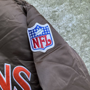 1990s CLEVELAND BROWNS NFL SATIN STARTER JACKET