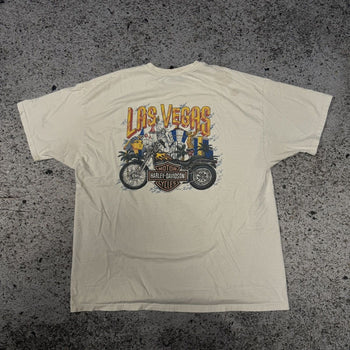 2000s Harley Davidson Las Vegas Eagle Tee Faded Thrashed