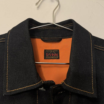 EVISU SEAGULL PRINT SELVEDGE DENIM TRUCKER JACKET TYPE 1