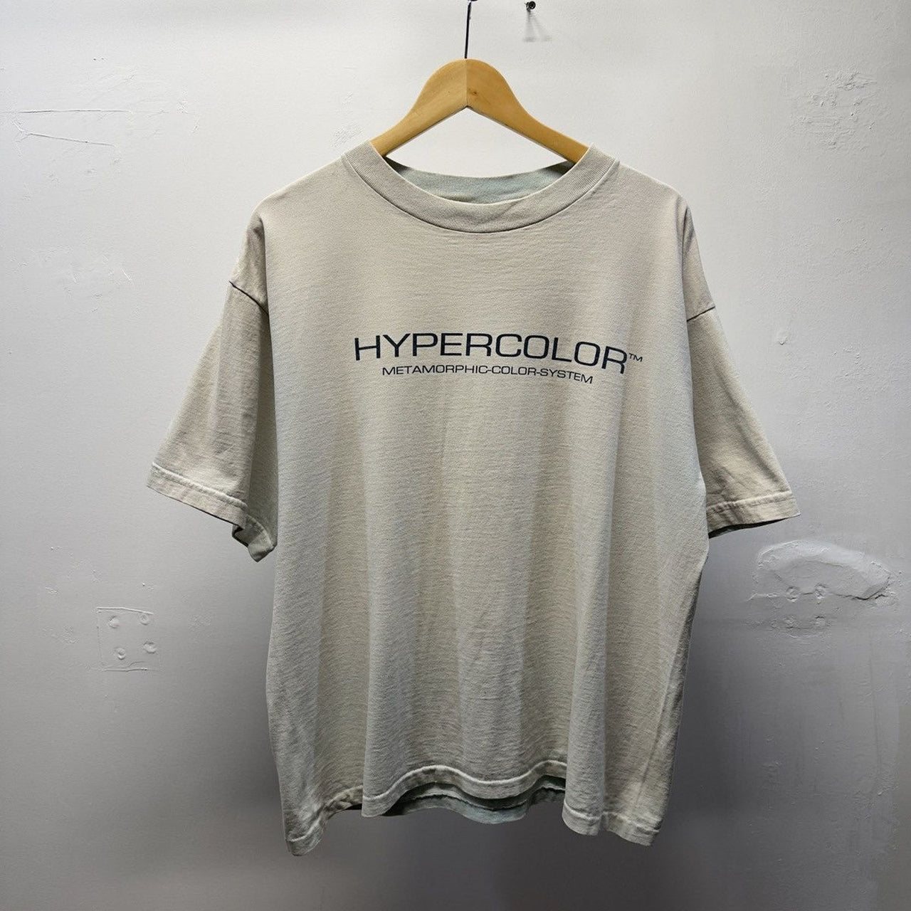 Vintage 1990s Faded Hypercolor Color System Tee