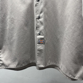 1990s Dickies Thrashed Faded Mechanic Garage Work Shirt