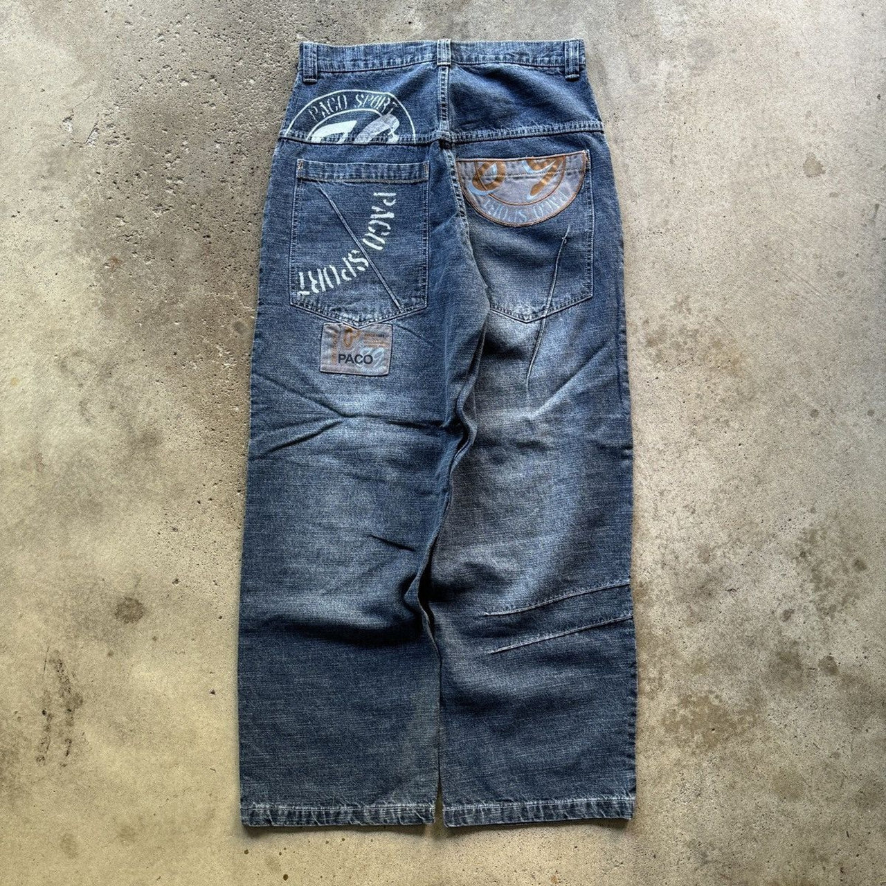 1990S/2000S Y2K PACO JEANS BAGGY DENIM SKATER JEANS