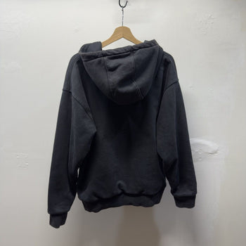Nike MMW Black Double Face Zip Up Hoodie Faded