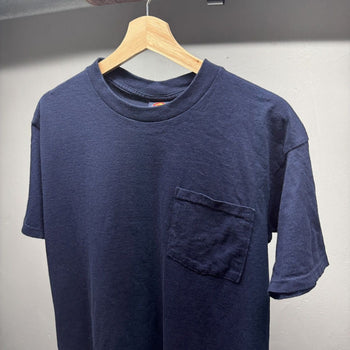 1990s Dickies Navy Blue Pocket Tee