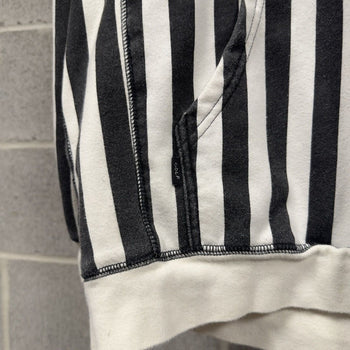 2014 Kill Cat Flog Gnaw Striped Hoodie Black White