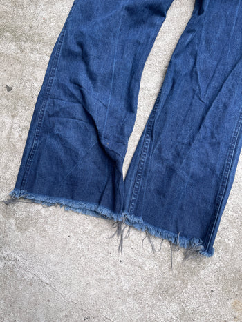 1980S SEAFARER USN DENIM WIDE BOTTOM FLARE JEANS