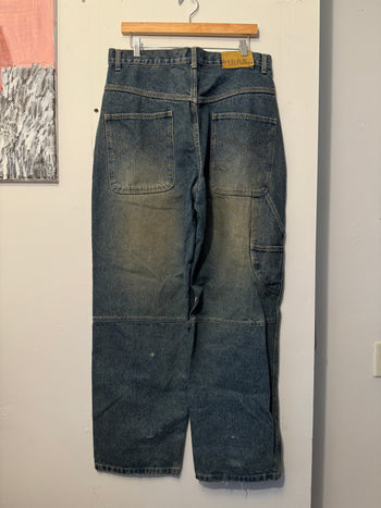 2000s Y2K FADED BAGGY WIDE LEG VIBES SKATER JEANS