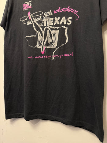 1980s THE BEST LITTLE WHORE HOUSE IN TEXAS TEE