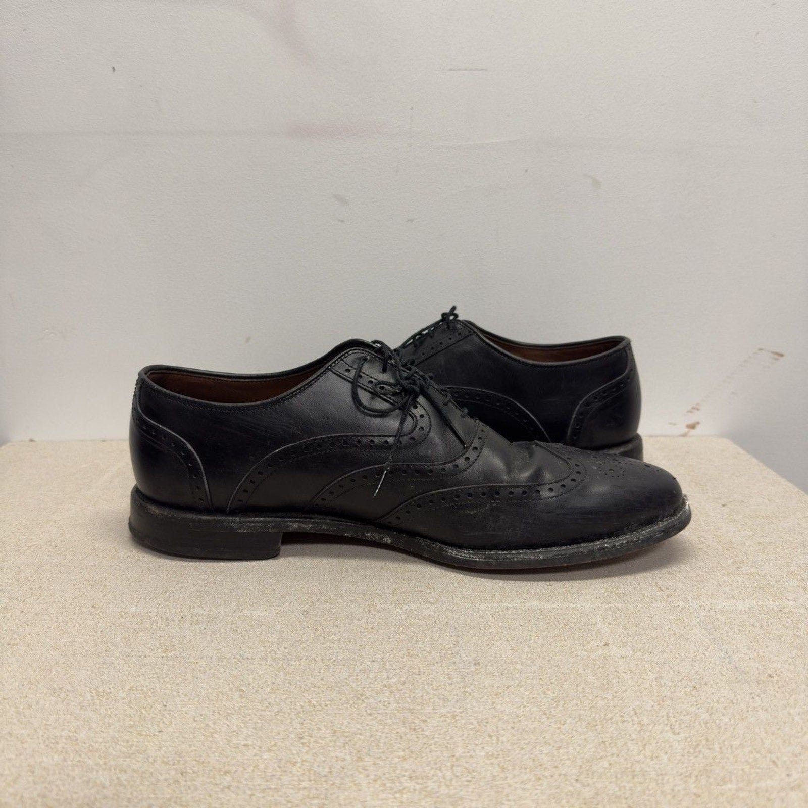 Allen Edmonds McClain Black Leather Wingtip Oxford