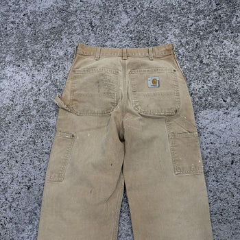 1990s Carhartt Thrashed Faded Double Knee Pants