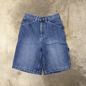 2000S BAGGY FADED DENIM CARPENTER SKATER JEAN SHORTS JORTS