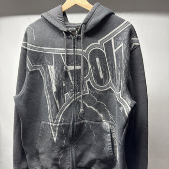2000s Y2K Tapout Lightning Zip Up Hoodie
