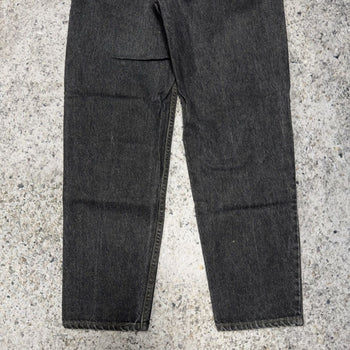 1990s Levi’s 550 Orange Tab Faded Black Denim Jeans