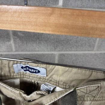 2000s Old Navy Tan Baggy Cargo Pants