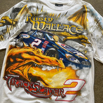 1990s NASCAR RUSTY WALLACE TRACK SLAYER TEE