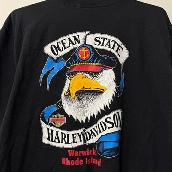 1990s HARLEY DAVIDSON WOLF RHODE ISLAND TEE