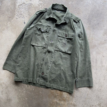 1960s HBT HERRINGBONE TWILL FIELD FATIGUE SHIRT