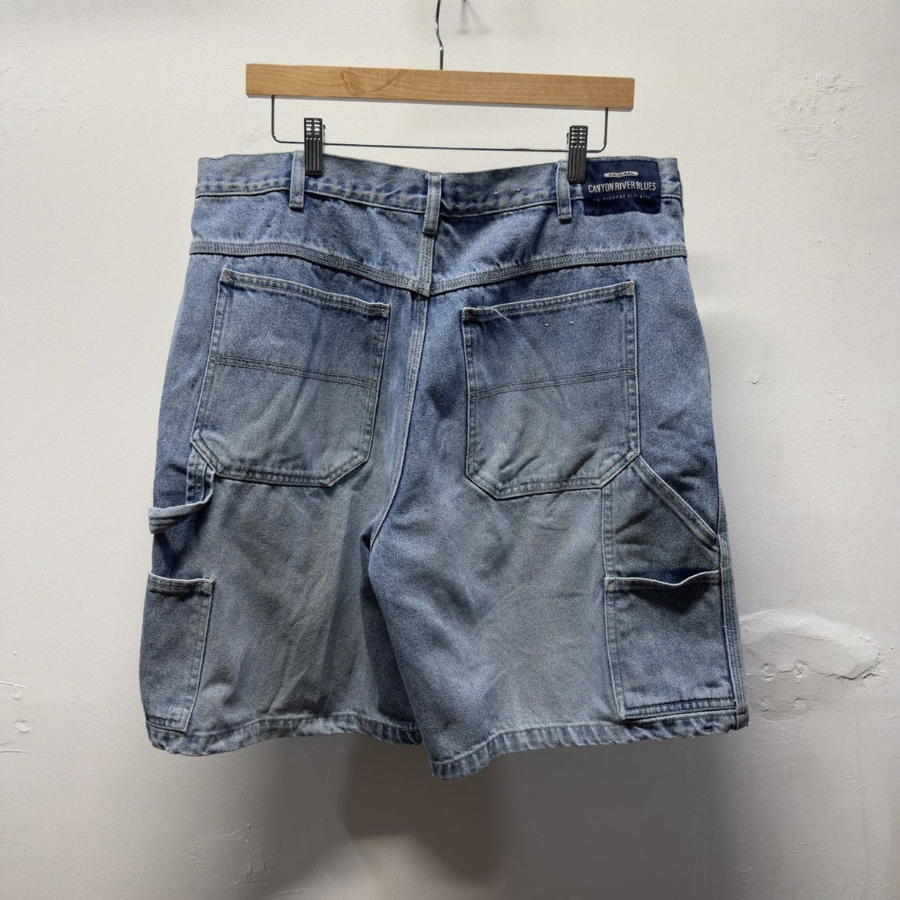 Vintage 1990s Y2K Faded Baggy Denim Shorts