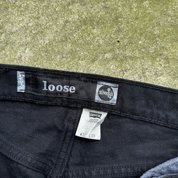 1990s LEVI’S SILVERTAB BLACK LOOSE DENIM SKATER JEANS