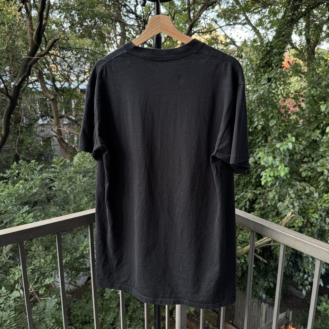 1990s Single Stitch Black Blank Tee